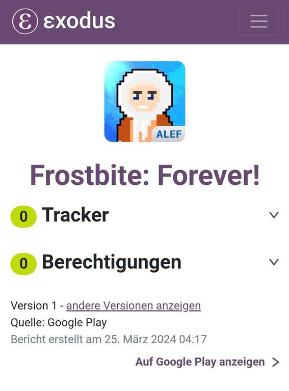 Frostbite: Forever [Android, Spiele, Arcade, Retro][Google Play Store]