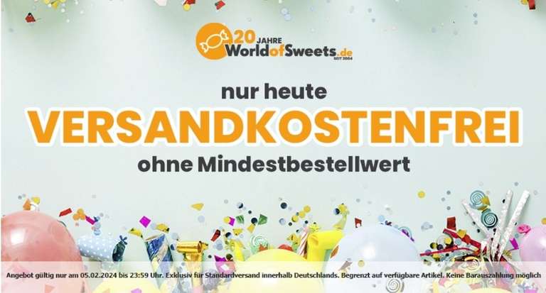World of Sweets (internationale) Süßigkeiten versandkostenfrei ohne MBW