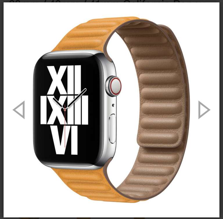 [SBSupply] Apple Watch Lederarmband „Leather Link“ ausgesuchte Größen und Farben für die kleinere Uhr