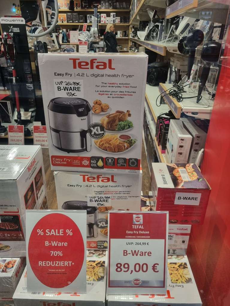 [LOKAL MARL Tefal Outlet] Easy Fry Deluxe EY401D (B-Ware)