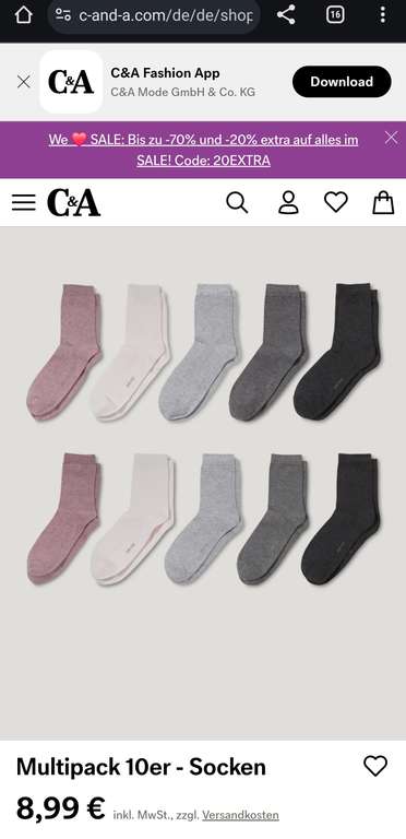 10 Paar Business Socken (ab 20€ VSK frei)