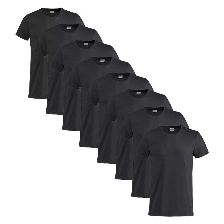 Clique Shirt Basic-T 8er Pack (Gr. S - 3XL) in verschiedenen Farben | 3,37€ pro Shirts | keine Versandkosten