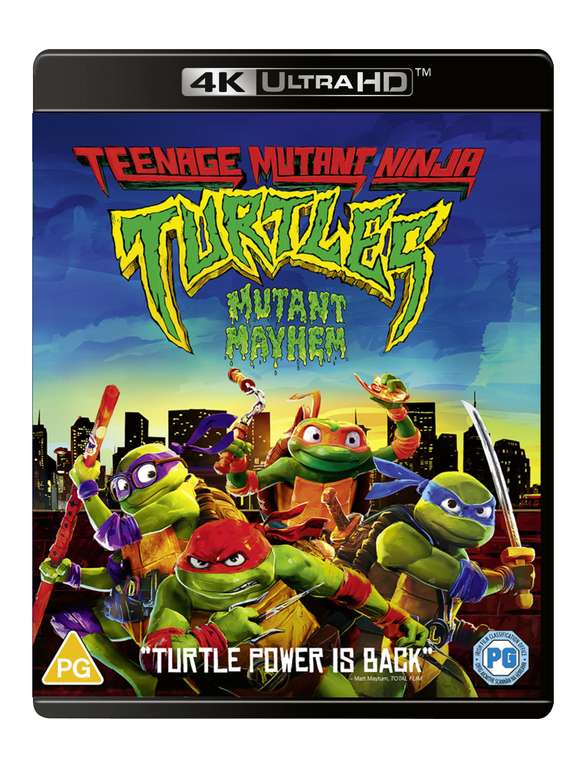 [Amazon Prime] Teenage Mutant Ninja Turtles: Mutant Mayhem 4K Ultra HD Blu-ray US-Version mit deutschem Ton
