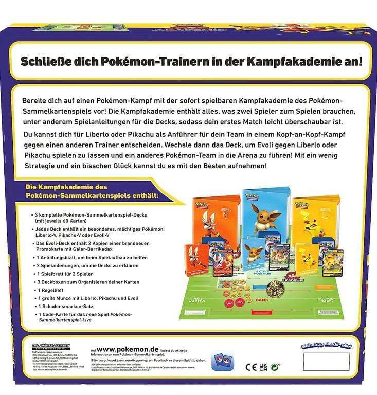 Pokémon Sammelkartenspiel Kampfakademie Liberlo-V, Pikachu-V & Evoli-V dank 10% Coupon, Rossmann 20,69€, Amazon 20,40€