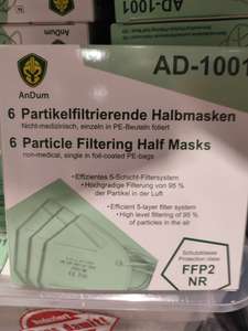 6et Pack FFP2 Masken für 1.50€ Lokal Offline (Hornbach Krefeld)