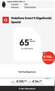 Apple Watch Ultra 2 + Vodafone 50GB Gigakombi