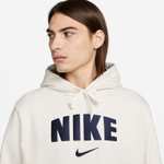 Nike Hoodie / Sportswear Retro Fleece Hoodie / S / M / L / XL Weis / Grau