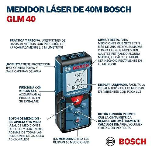 Bosch Professional GLM 40 Entfernungsmesser (PRIME)