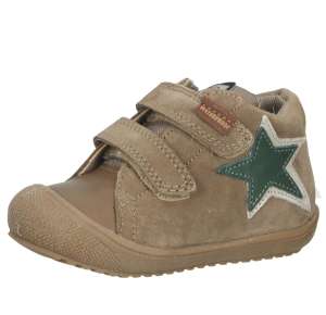NATURINO Kinder Echtleder-Schuhe mit Stern Motiv Klettverschluss-Schuhe leicht gefüttert