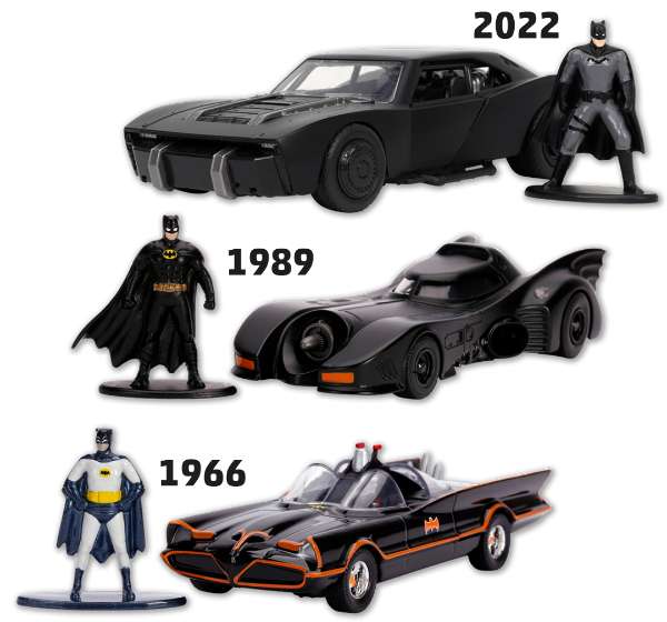 [Penny Offline] Jada Modelle, wie Batman mit Figur, Zurück in die Zukunft, Ghostbusters, Knight Rider, ...1:32 - Nur 9,99 € je Modell/Set