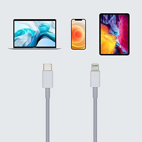AISENS USB-C auf Lightning Kabel für iPhone weiß, 1m (Prime)