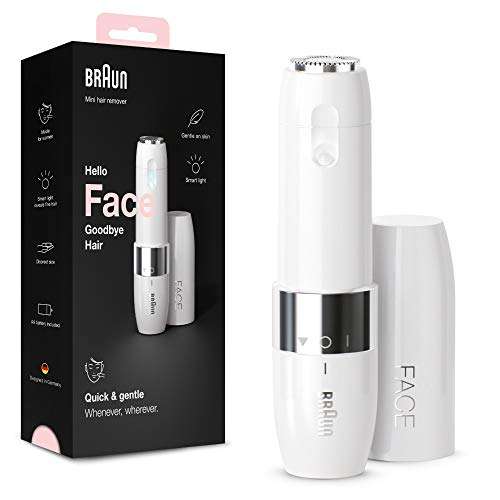 Braun Face Mini-Haarentferner, elektrischer Gesichtshaarentferner für Damen (Prime)