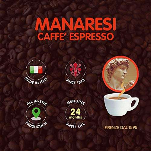 (Prime) Manaresi Kaffee Super Bar Brown Bohnen, 1er Pack (1 x 1 kg)