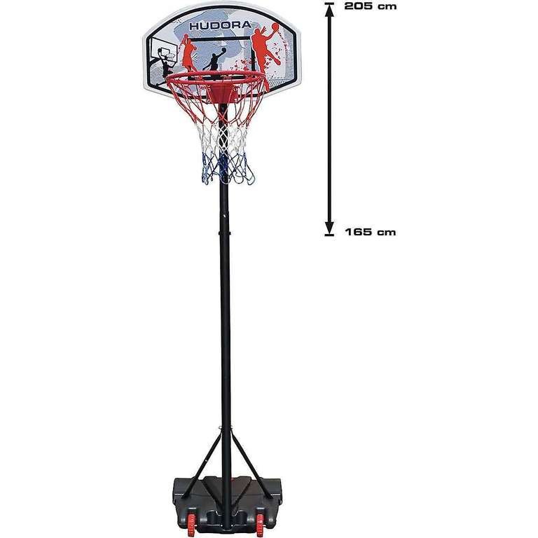 Hudora Basketballständer All Stars, höhenverstellbar 165-205 cm schwarz