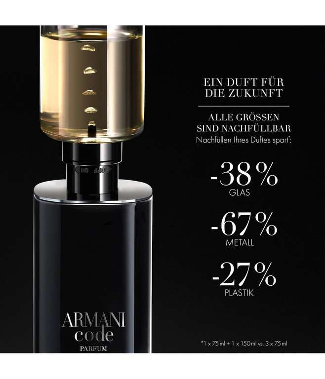 Giorgio Armani Code Parfum 150ml (Refill / Nachfüllflasche)