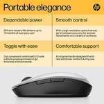 [Amazon Prime] HP Dual Mode PC Maus - Bluetooth und USB-Funk-Dongle, bis 3600 dpi (silber oder schwarz)