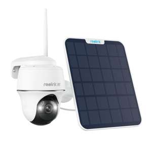 Erste 4k Akku Solar Überwachungskamera - Reolink Argus PT Ultra + 6W Solarpanel; WiFi; KI-Erkennung; Spotlight, autark ohne Kabel