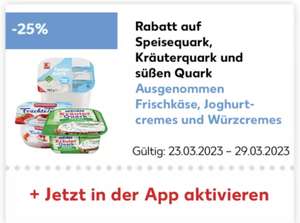 [Kaufland Card] 25% Rabatt auf Magerquark und Quark bis zum 29.03.2023