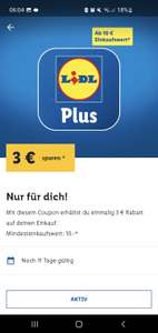 3€ Rabatt mit 10€ MEW in Lidl Plus App personalisiert