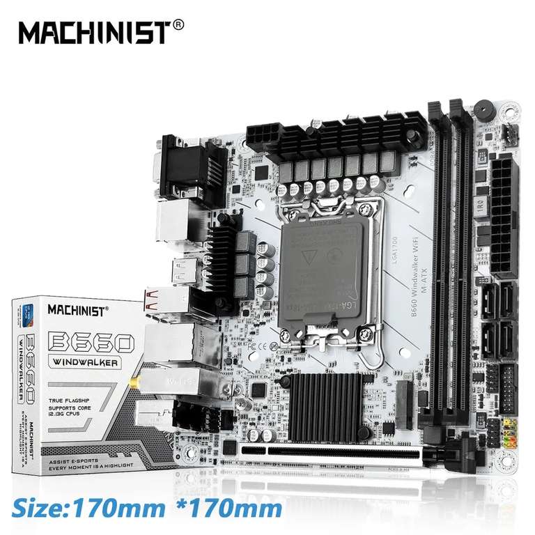 Machinist B660 ITX Motherboard Intel Sockel 1700