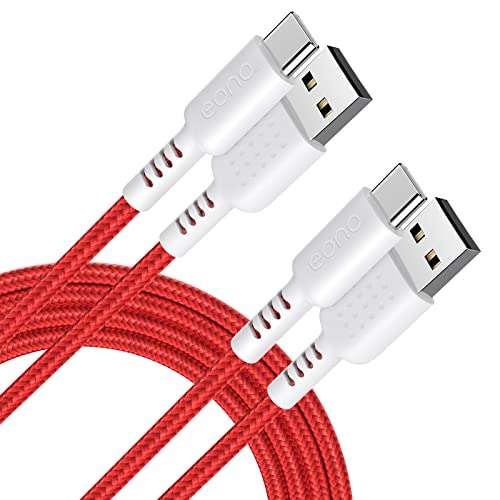 [PRIME] Amazon Brand - Eono USB A auf USB-C Kabel, 2-Stück, 3 Meter