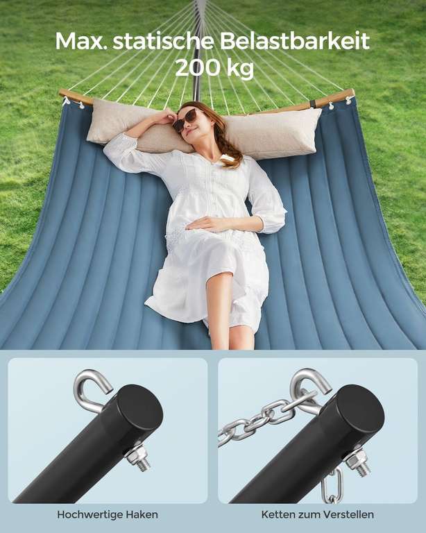 SONGMICS Hngematte mit Gestell 400 cm  bequem & verstellbar, bei SONGMICS  - | mydealz