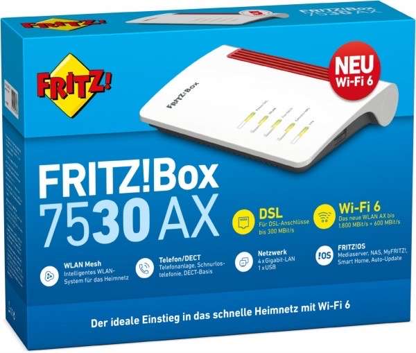 [Amazon] AVM Fritz! Box 7530 AX wifi 6