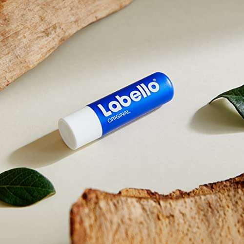 [PRIME/Sparabo] Labello Original (5,5 ml), Lippenpflegestift mit Shea Butter & natürlichen Ölen; ohne Mineralöle