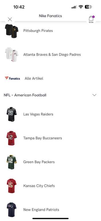 Fanatics NFL und MLB Sale - Trikots für Yankees, Bucaneers, Raiders, etc