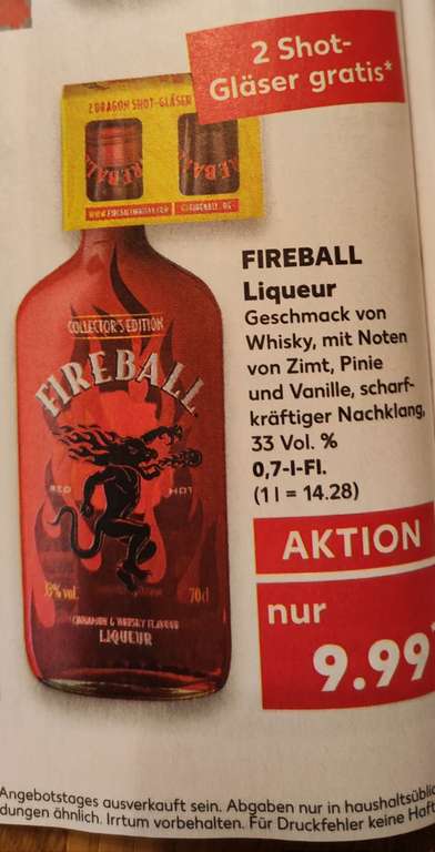 Fireball Whisky Zimt Likör