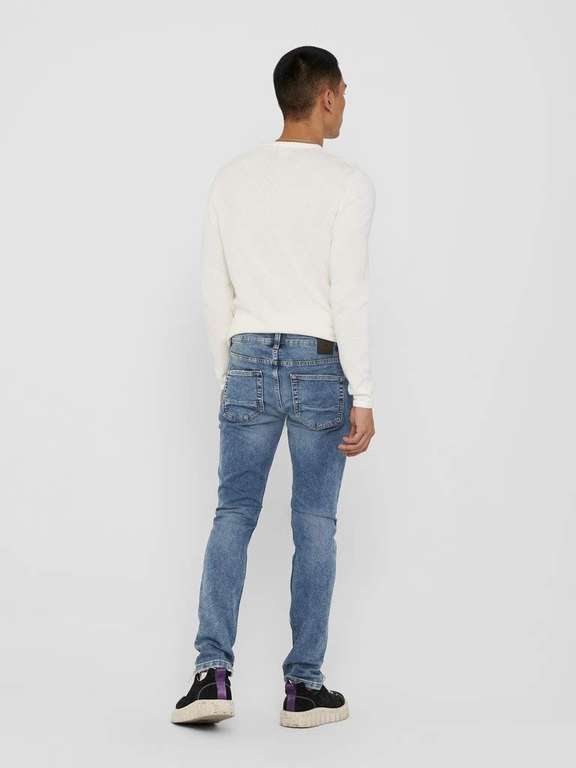 (Amazon Prime) ONLY & SONS Male Slim Fit Jeans ONSLOOM Life Slim Blue Jog PK 8653 NOOS