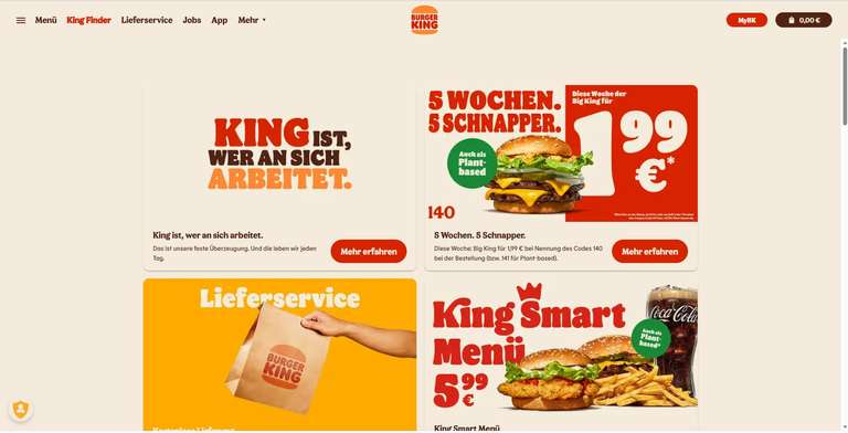 Burger King: Big King für 1,99 €