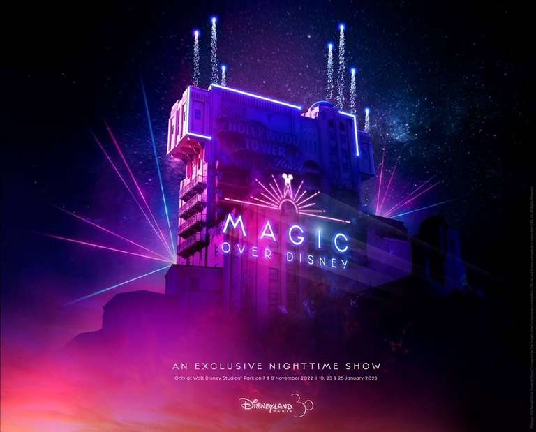 Disneyland Paris - „Magic over Disney“ Angebot mit 2 Übernachtungen und 3 Tage Eintritt 159€ p.P.