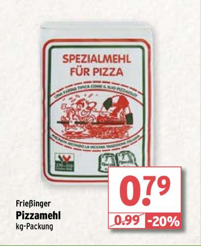 [Wasgau Supermarkt] 00er Pizzamehl Frießinger Mühle