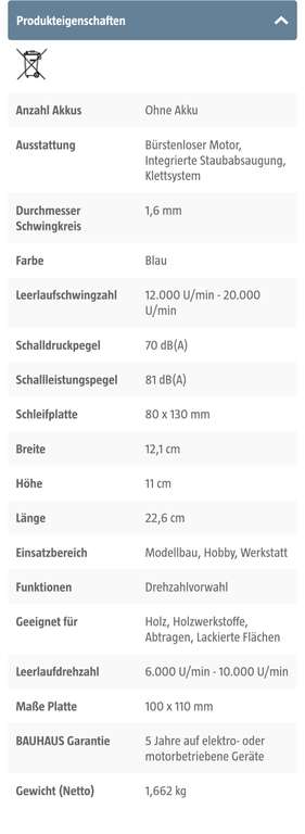 [Bauhaus TPG] Bosch Professional AMPShare 18V Akku Schwingschleifer GSS 18V-13 L-Boxx (Hornbach TPG 154.08€)