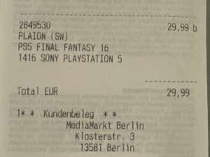 (Lokal Saturn Berlin Spandau) Final Fantasy XVI / 16 (PS5)
