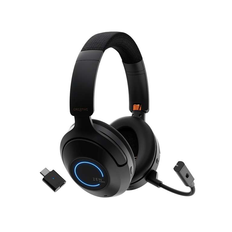 Creative - Zen Hybrid Pro Classic Wireless Over-Ear Headphones ANC - Black