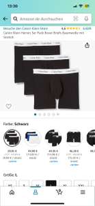 Calvin Klein Boxershorts 23,96€ bei Amazon (27,95€-5,59€ Coupon)