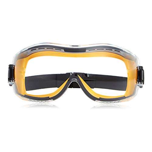 [Prime] Amazon Basics – Schutzbrillen 1QP158A3, Anti-Beschlag-Wirkung, klare Gläser, elastisches Kopfband, 3 Stück