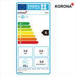 Korona 82000 Iceberg Mobiles Klimagerät 7.0 ECO | 7.000 BTU/h | 3in1 | Kühler/Entfeuchter/Ventilator | Räume bis 25 m² | Effizienzklasse A