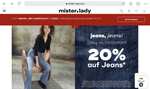 Mister * Lady Jeans 20% auf Alles [LOKAL] und 20% auf Jeans, 20% zusätzlich im Sale