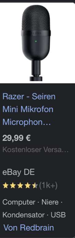 Razer Seiren Mini (Kundenretoure)