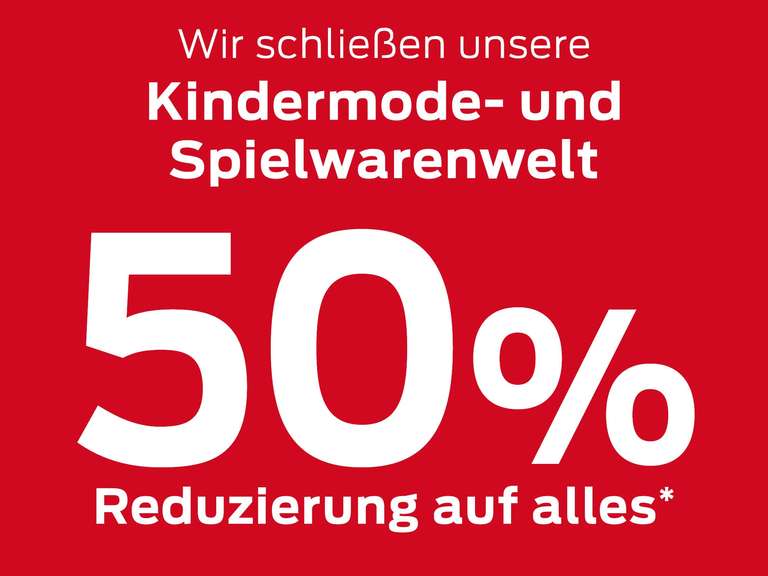 lokal, Marburg - 50% auf Spielzeug und Kindermode bei Kaufhaus Ahrens