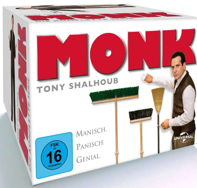 Monk - komplette Serie auf 32 DVDs für 31,19 Euro [Thalia + personalisierter Newsletter-Gutscheincode]