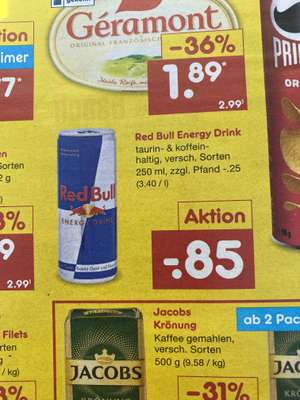 [Netto MD] Red Bull Energy Drink, 250 ml