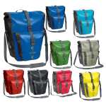 2x Vaude Aqua Back Plus Gepäckträgertaschen, verschiedene Farben mit Schirmlogo, Fahrradtasche