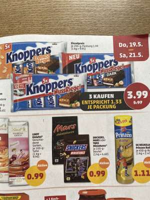 [Penny] 3x 5er Pack Knoppers (1,33€ je Packung)