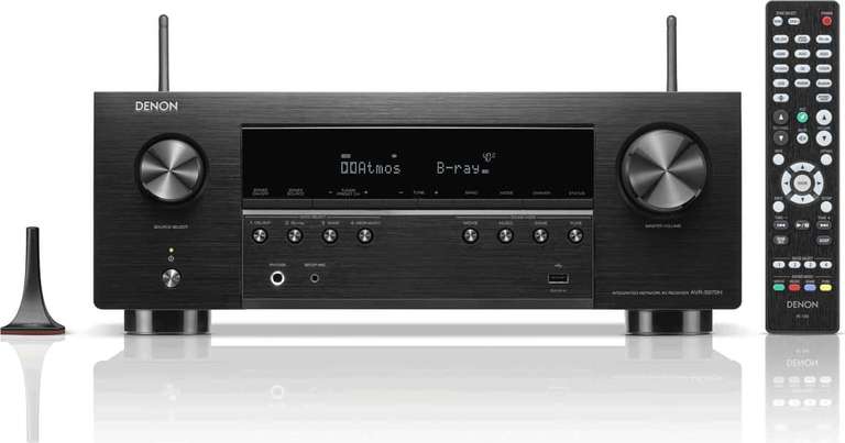 Denon AVR-S970H AV-Receiver (7.2, Dolby Atmos, DTS:X, 3x HDMI 2.1 In Out & 2x Out, 3x HDMI 2.0, WLAN, Bluetooth, Audyssey MultEQ)