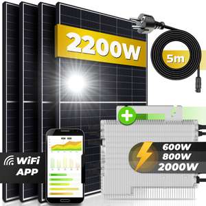 Photovoltaik-Anlage 2200 W / 600-2000W