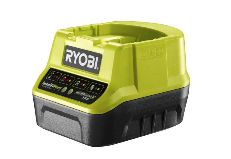 Ryobi Vorteilspaket: Bohrschrauber R18DD3-0, Winkelschleifer R18AG-0, Stichsäge R18JS-0, 3x 18V-Akku (1,5,2,5Ah), Ladegerät, Bitset & Tasche